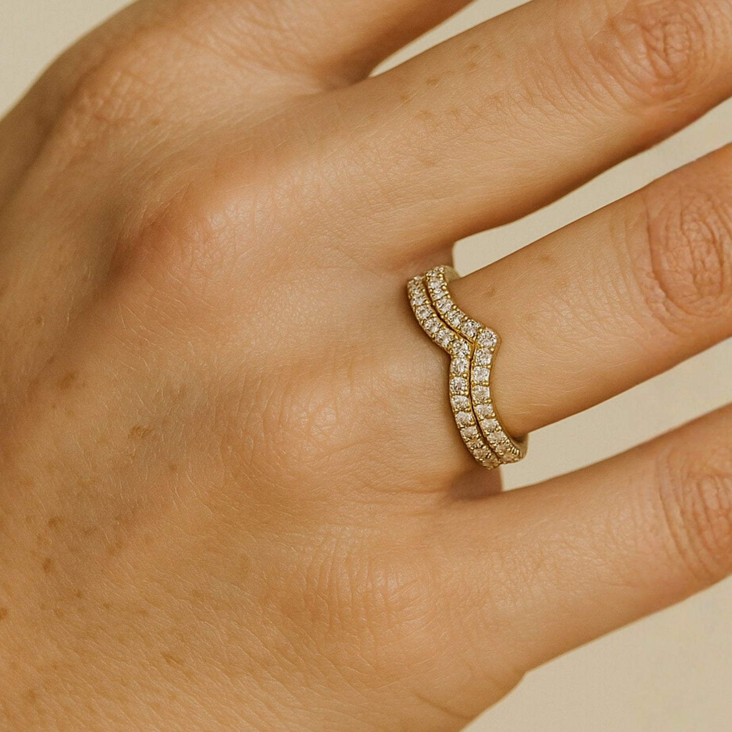 14K 0.53cttw VS White Diamond Wonder Ring