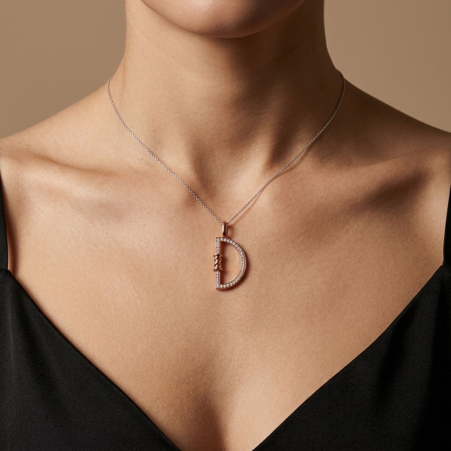 14K 0.24cttw Round VS White Diamond Pendant