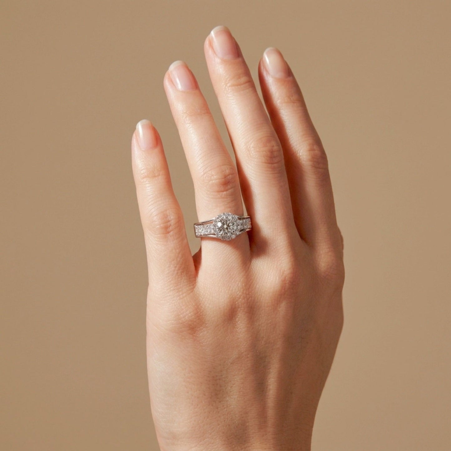 14K 1.00ct VS Round White Diamond 0.95cttw VS White Diamonds Ring