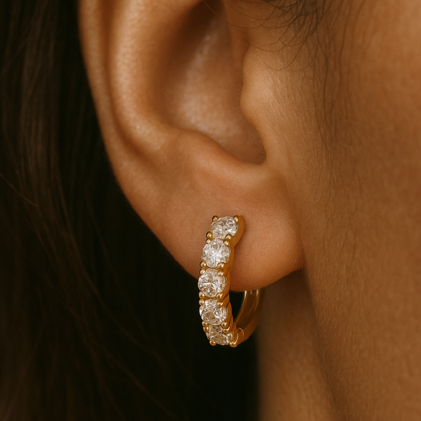 14K 2.00cttw Round VS White Diamond Earrings