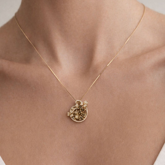 18K 1.24cttw Multi-Color Diamond Necklace