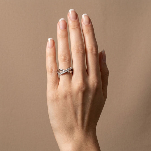 Platinum 1.00cttw Round White Diamond Ring