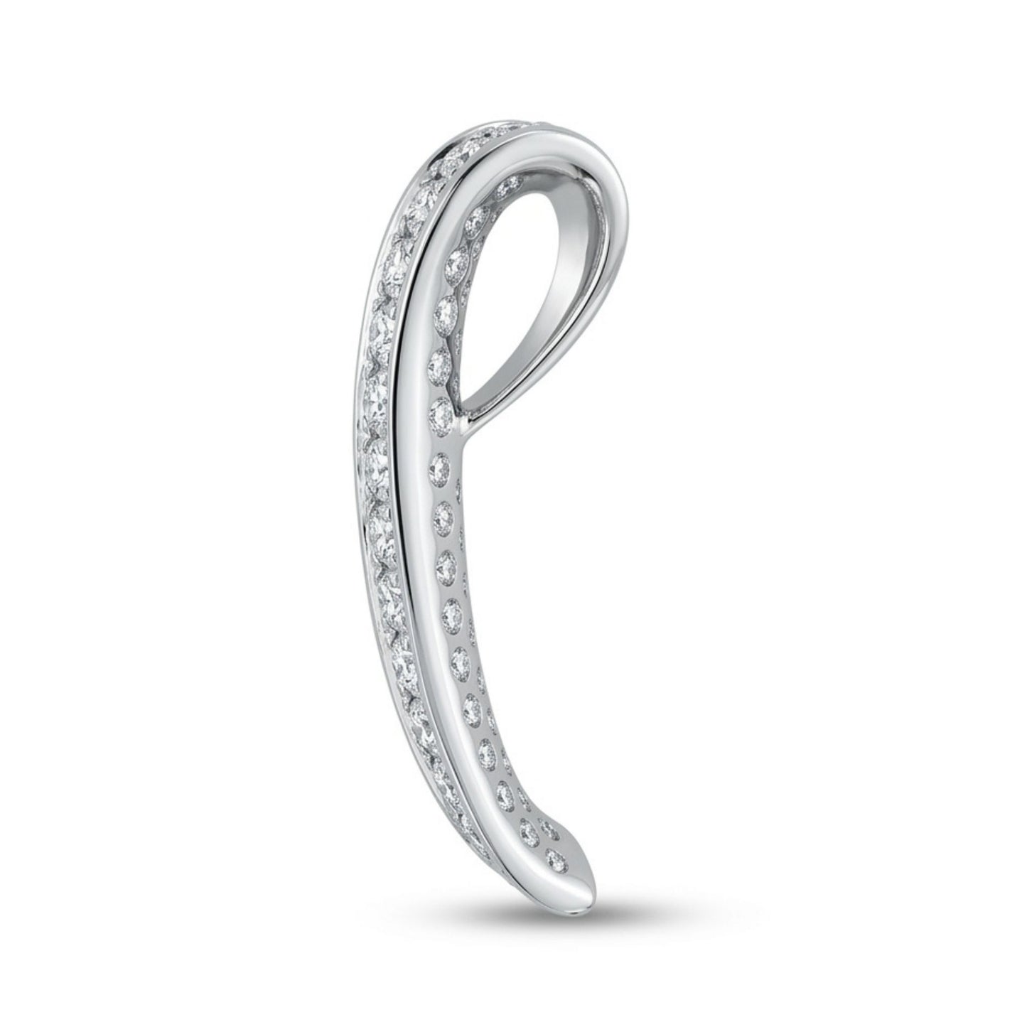 Platinum 2.09cttw Round White Diamond Pendant