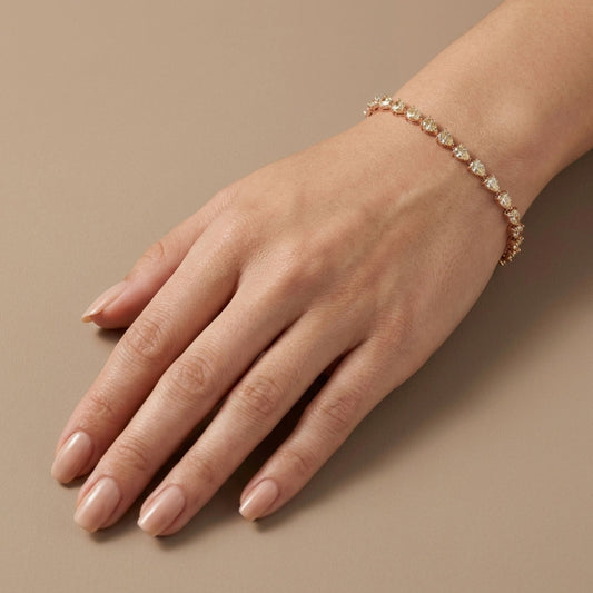 14K 5.10cttw Pear Shape VS Yellow Diamond Bracelet