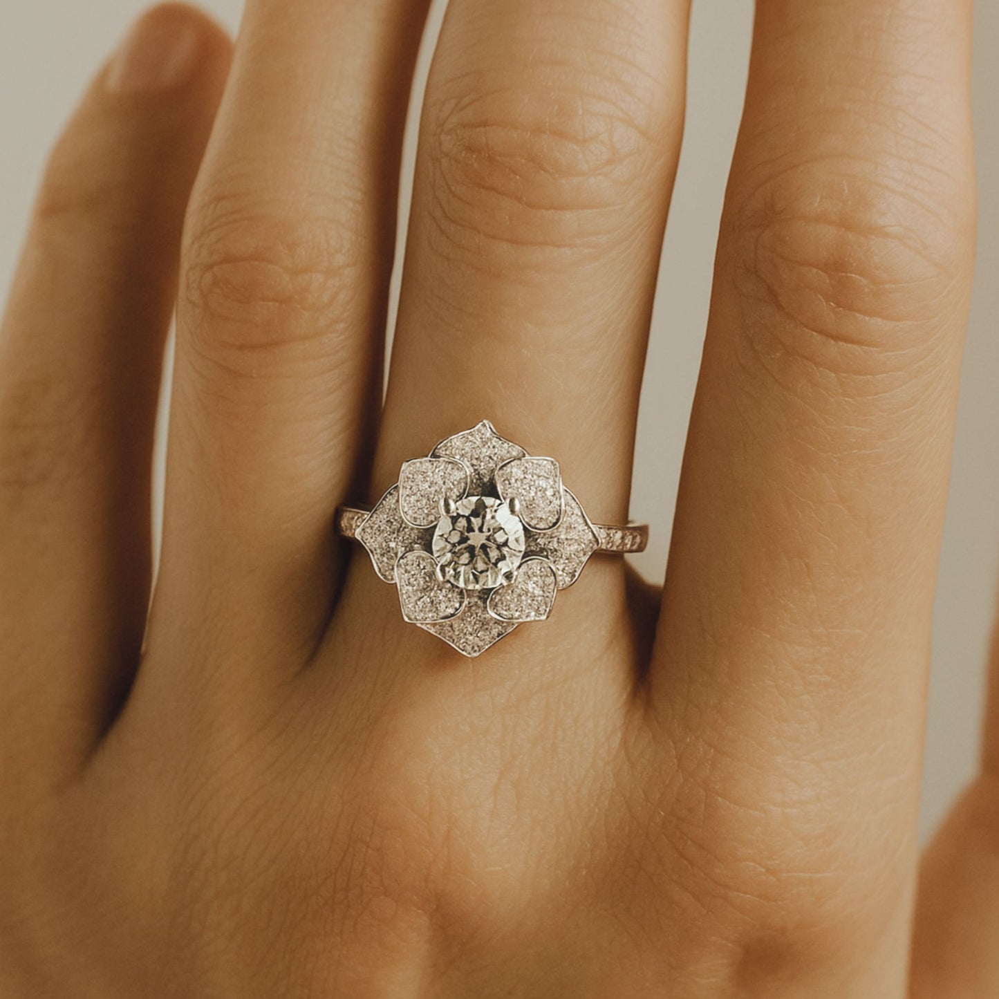 14K 0.81ct Round White Diamond 0.66cttw VS White Diamonds Ring