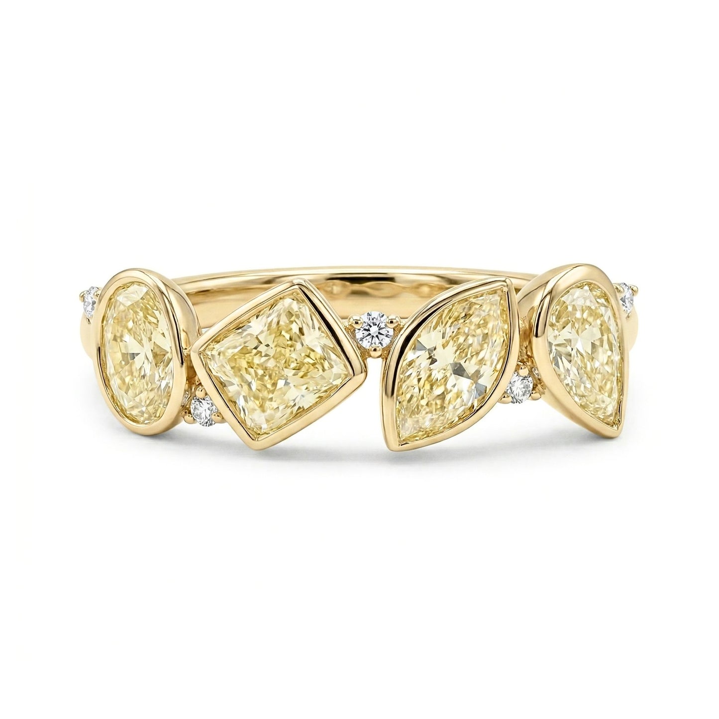 14K 1.42cttw VS Yellow Diamonds 0.04cttw VS White Diamonds Band Ring
