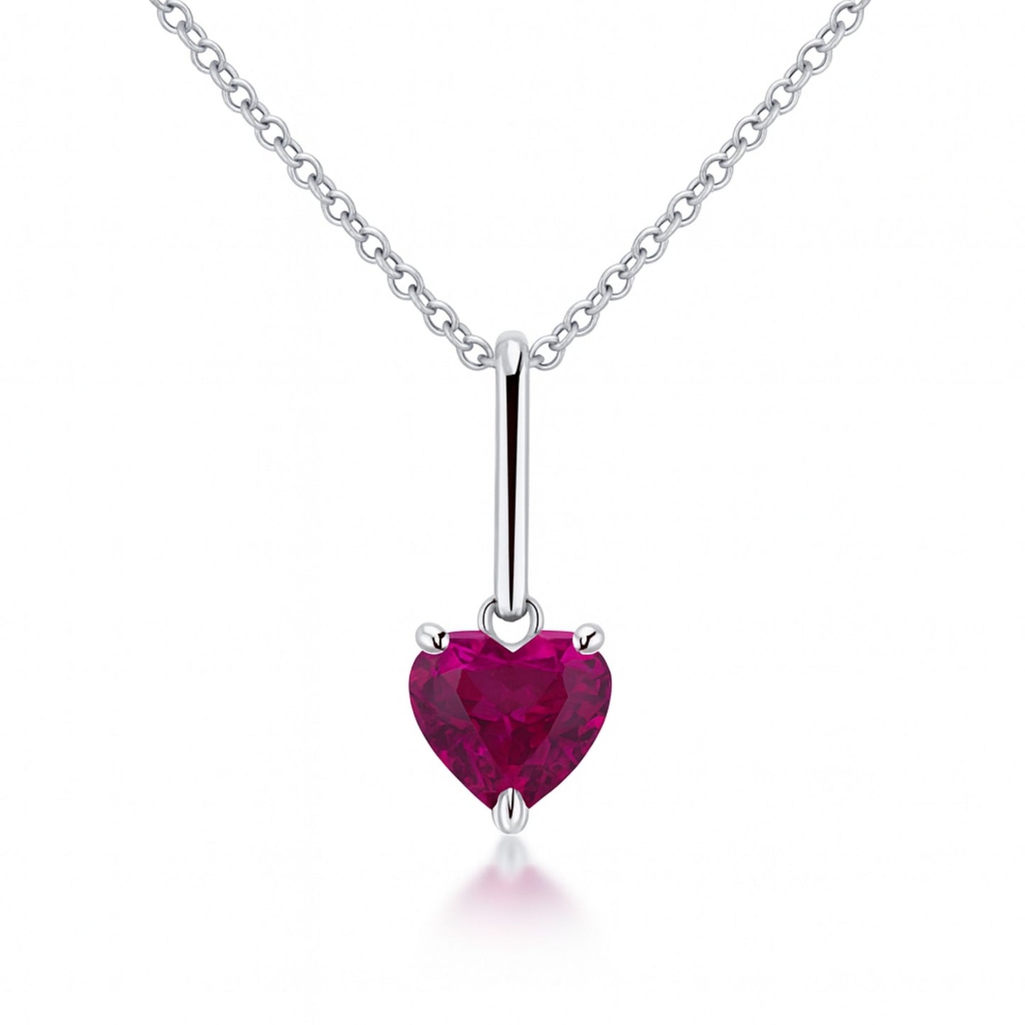 14K 3.00ct Heart Shape Copper Bearing Tourmaline Pendant
