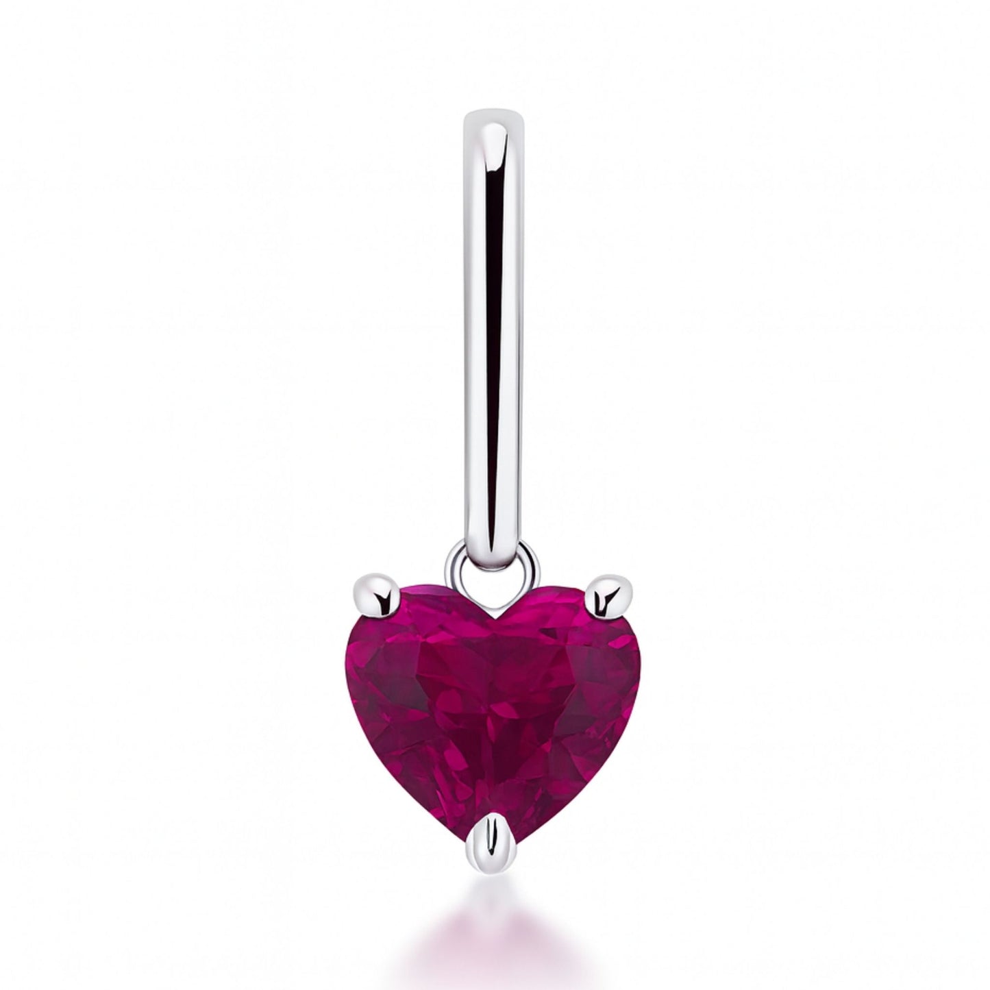 14K 3.00ct Heart Shape Copper Bearing Tourmaline Pendant