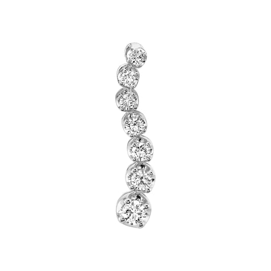 14K 0.47cttw VS White Diamonds Pendant