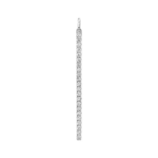 14K 1.01cttw VS White Diamonds Stiletto Pendant