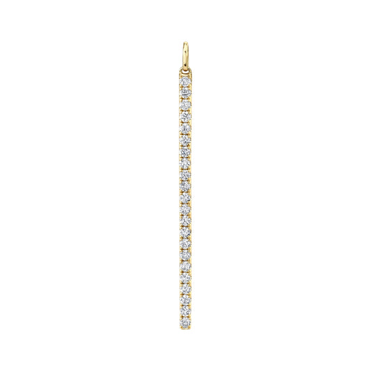 14K 1.01cttw VS White Diamonds Stiletto Pendant