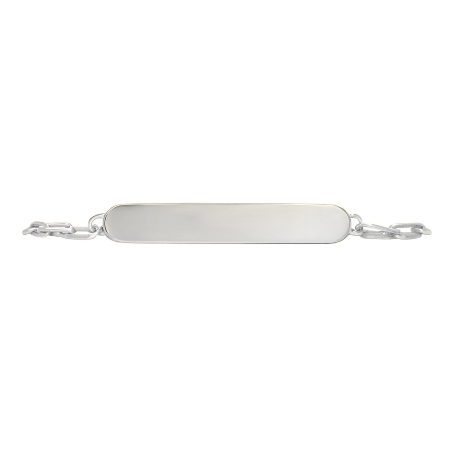 18K 0.86cttw VS White Diamond Custom Engraved I.D. Bracelet