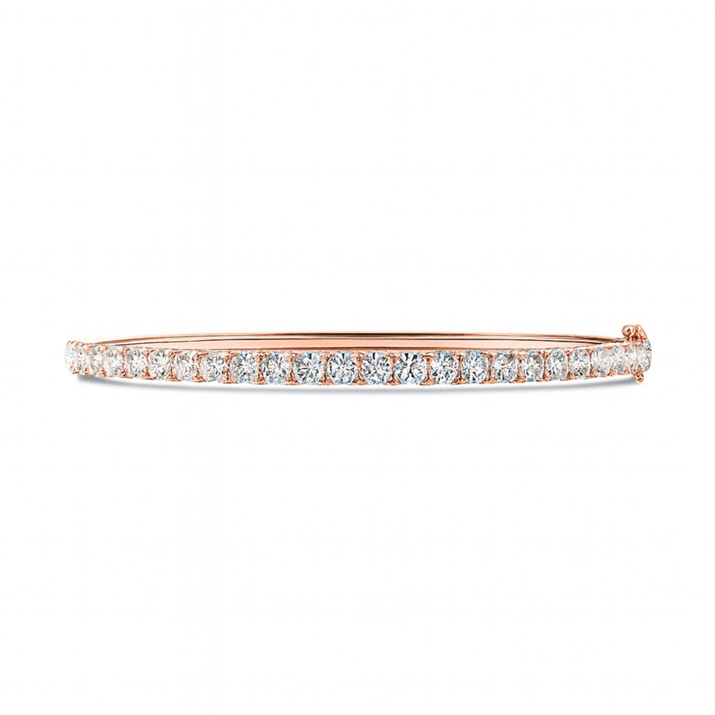 14K 3.64cttw Round VS White Diamonds Bangle