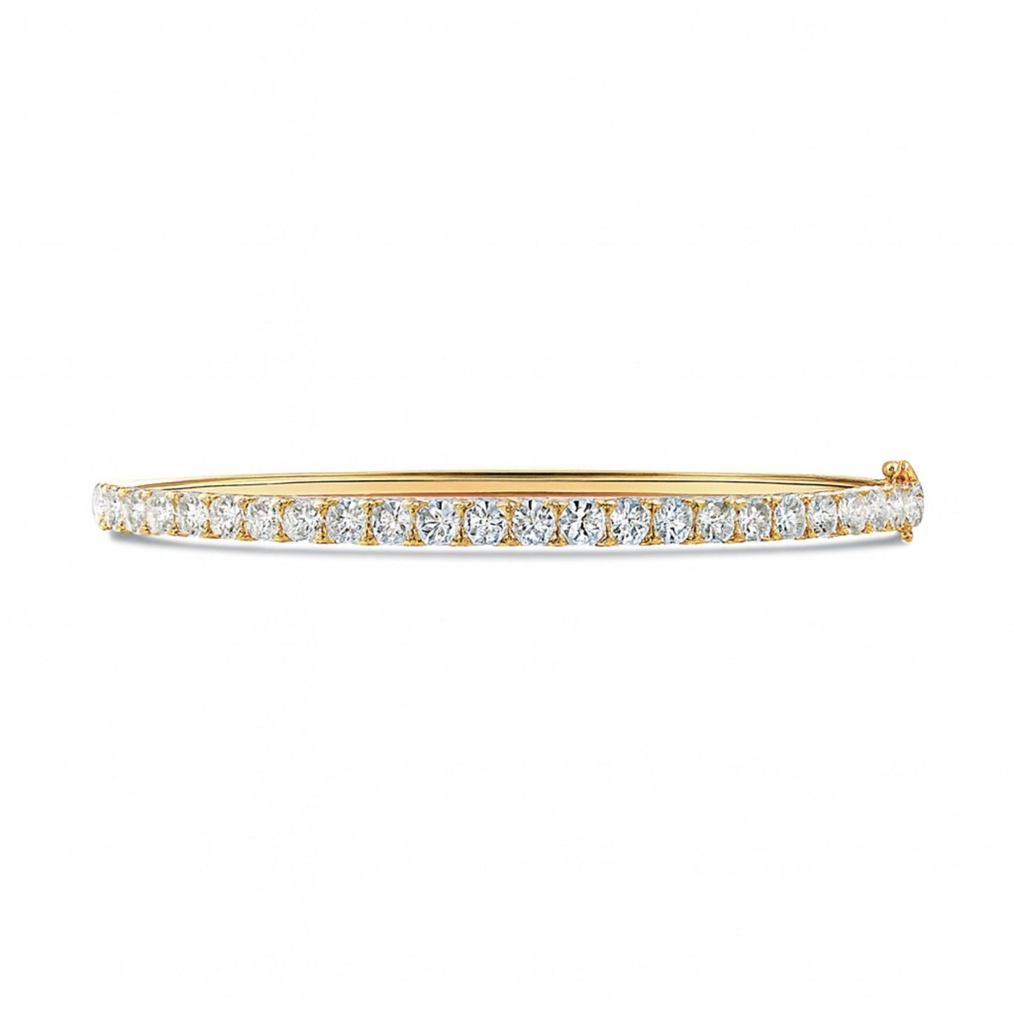 14K 3.64cttw Round VS White Diamonds Bangle