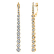 Load image into Gallery viewer, 14K 0.87cttw VS White Diamond Graduated Stiletto Drop Earrings