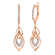 Load image into Gallery viewer, 14K 0.49cttw VS White Diamond Drop Earrings