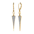 Load image into Gallery viewer, 14K 0.43cttw VS White Diamond Stiletto Drop Earrings
