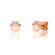 Load image into Gallery viewer, Petite VS White Diamond Paw Stud Earrings