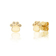 Load image into Gallery viewer, Petite VS White Diamond Paw Stud Earrings