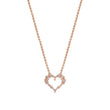 Load image into Gallery viewer, 14K 0.56cttw VS White Diamond Heart Necklace