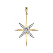 Load image into Gallery viewer, 14K 0.51cttw VS White Diamond North Star Pendant