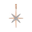 Load image into Gallery viewer, 14K 0.51cttw VS White Diamond North Star Pendant