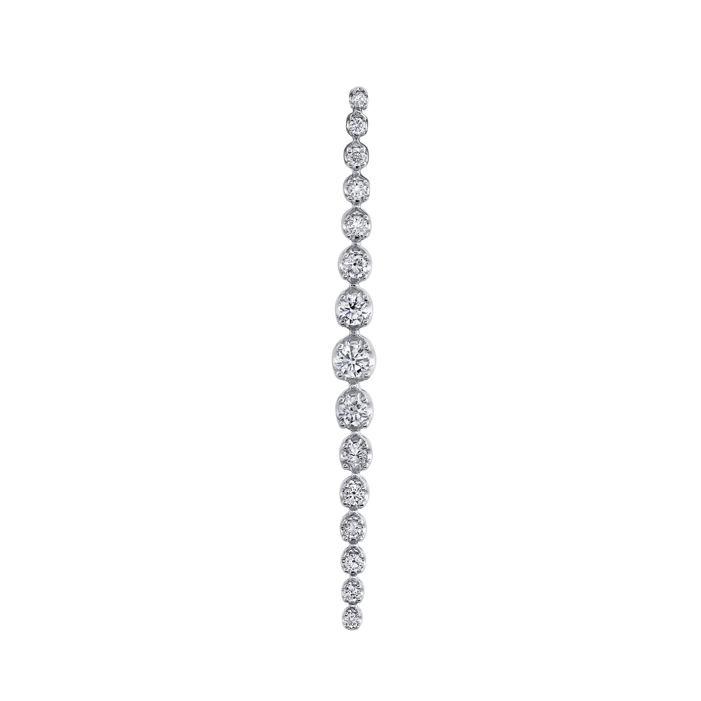 14K 0.28cttw VS White Diamond Stiletto Pendant