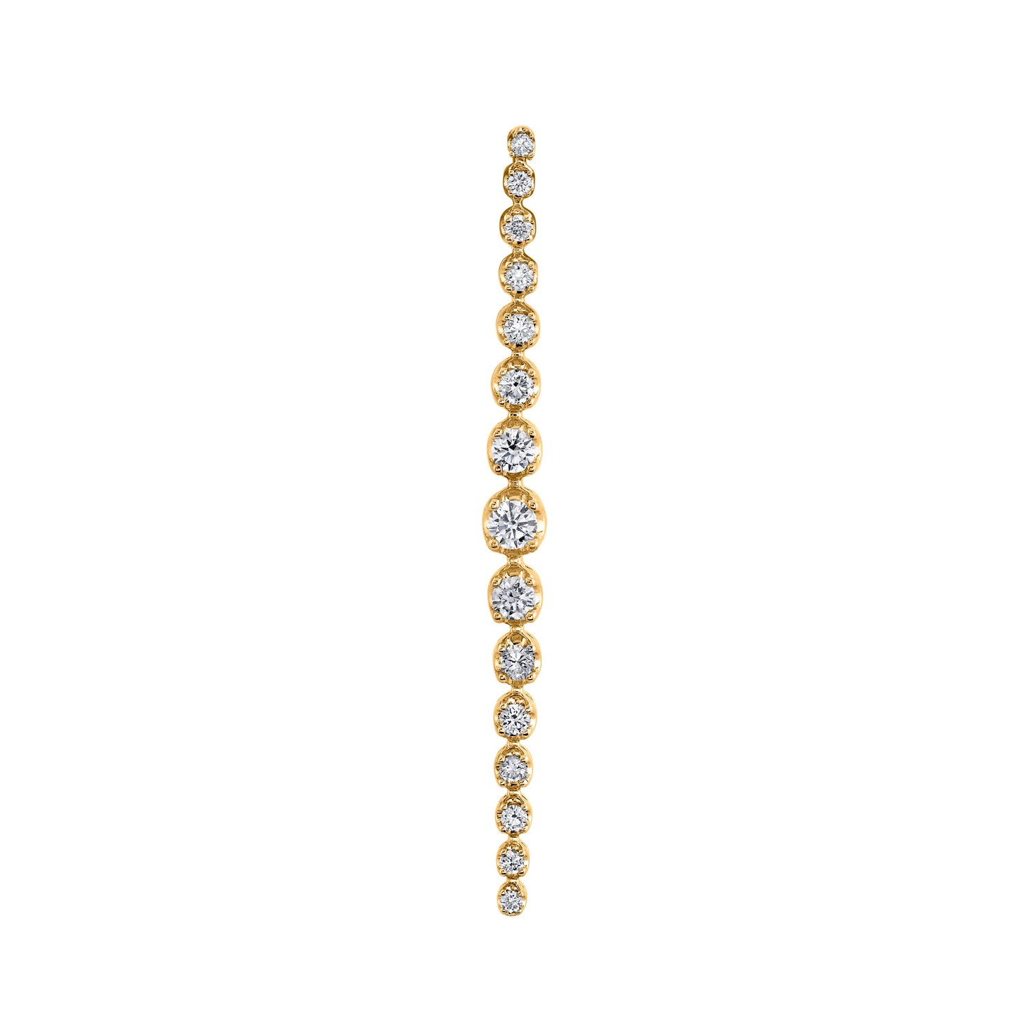 14K 0.28cttw VS White Diamond Stiletto Pendant