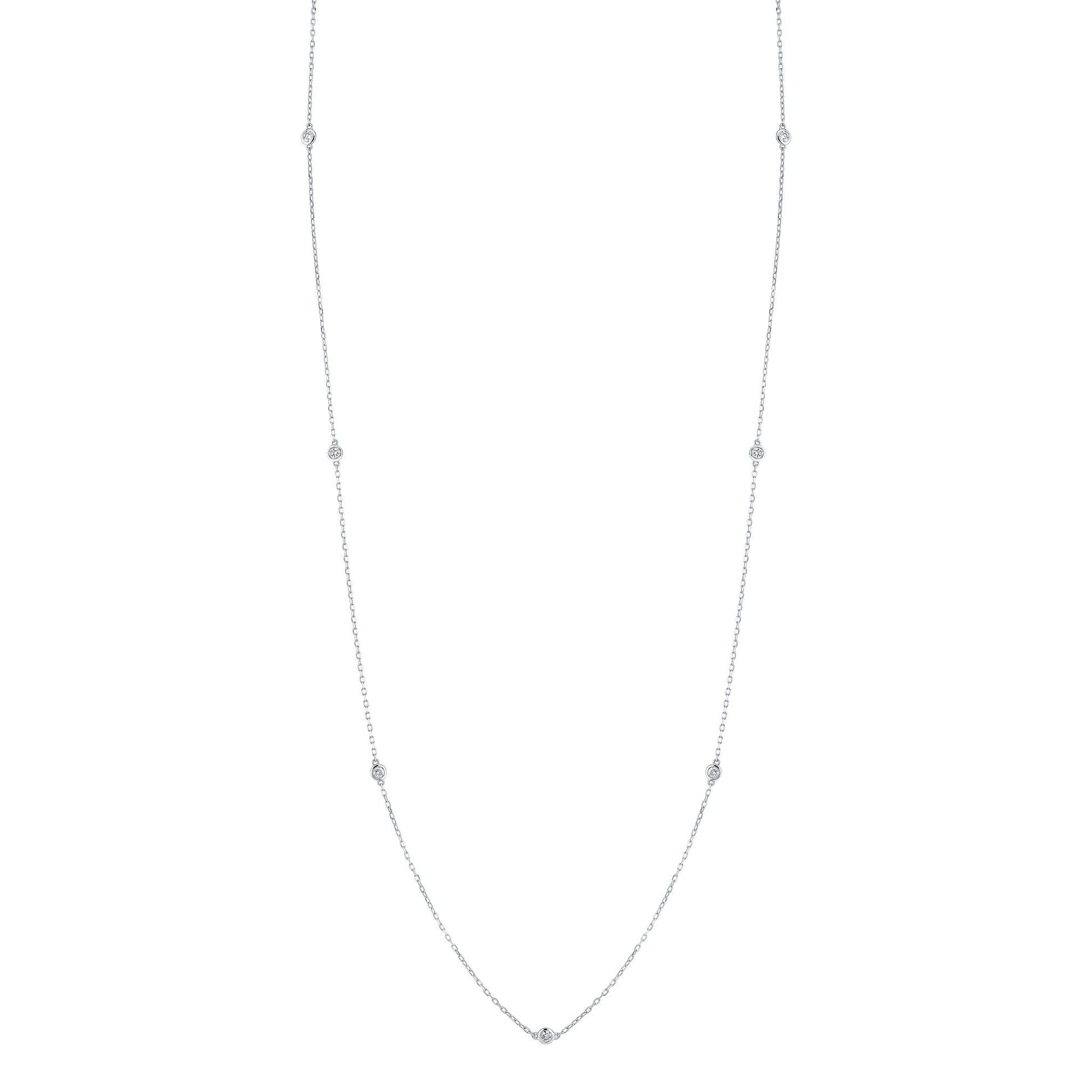 TVON 14K 0.55cttw VS Diamond Station Necklace