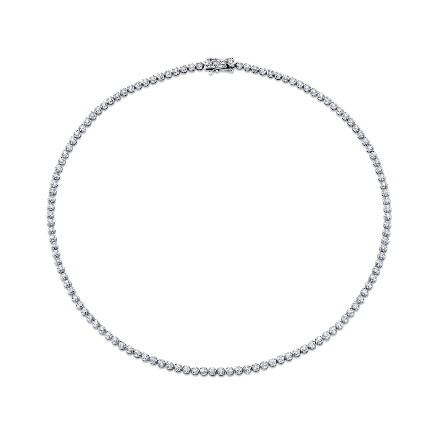 TVON 14K VS Diamond Tennis Necklace