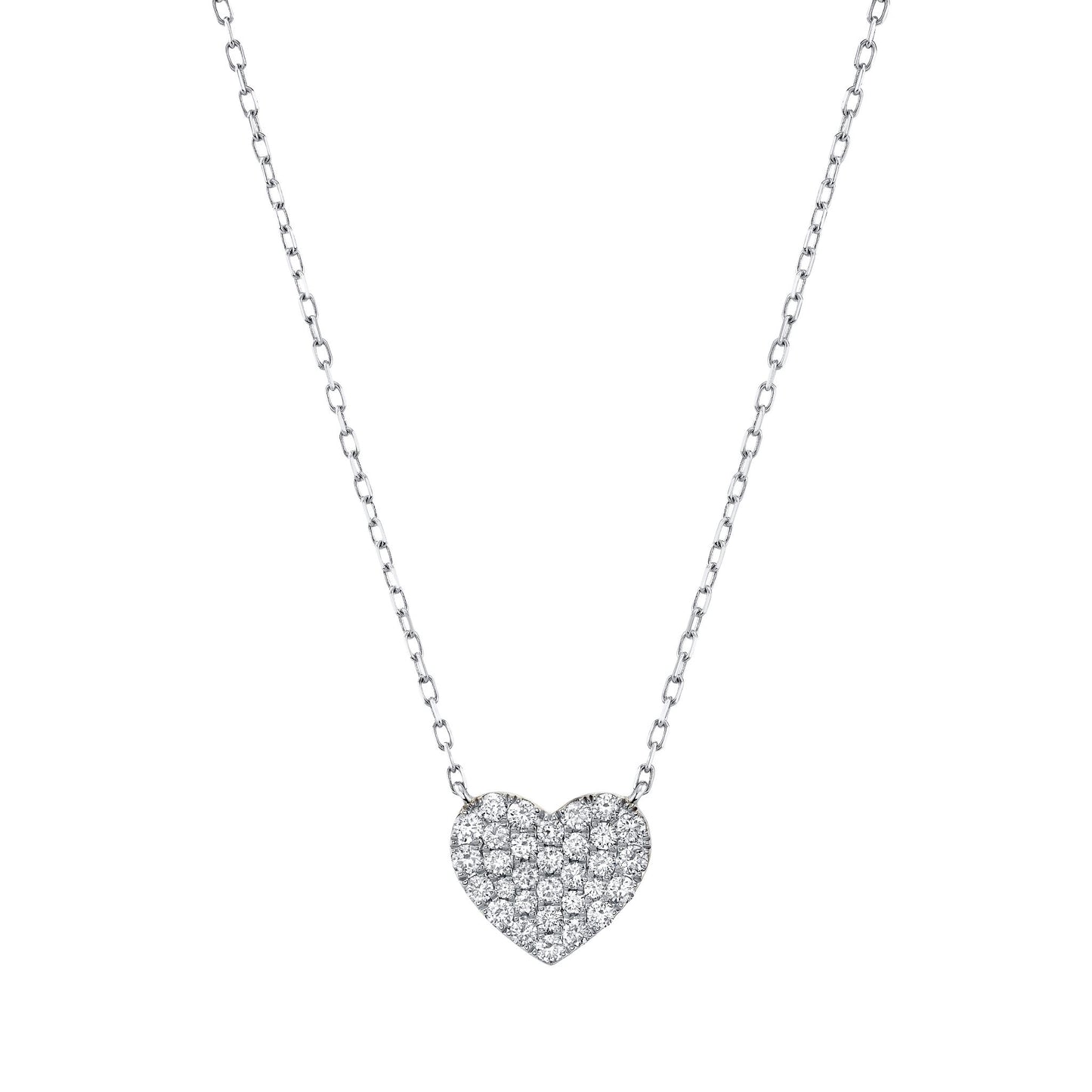TVON 14K 0.48cttw VS Diamond Heart Necklace