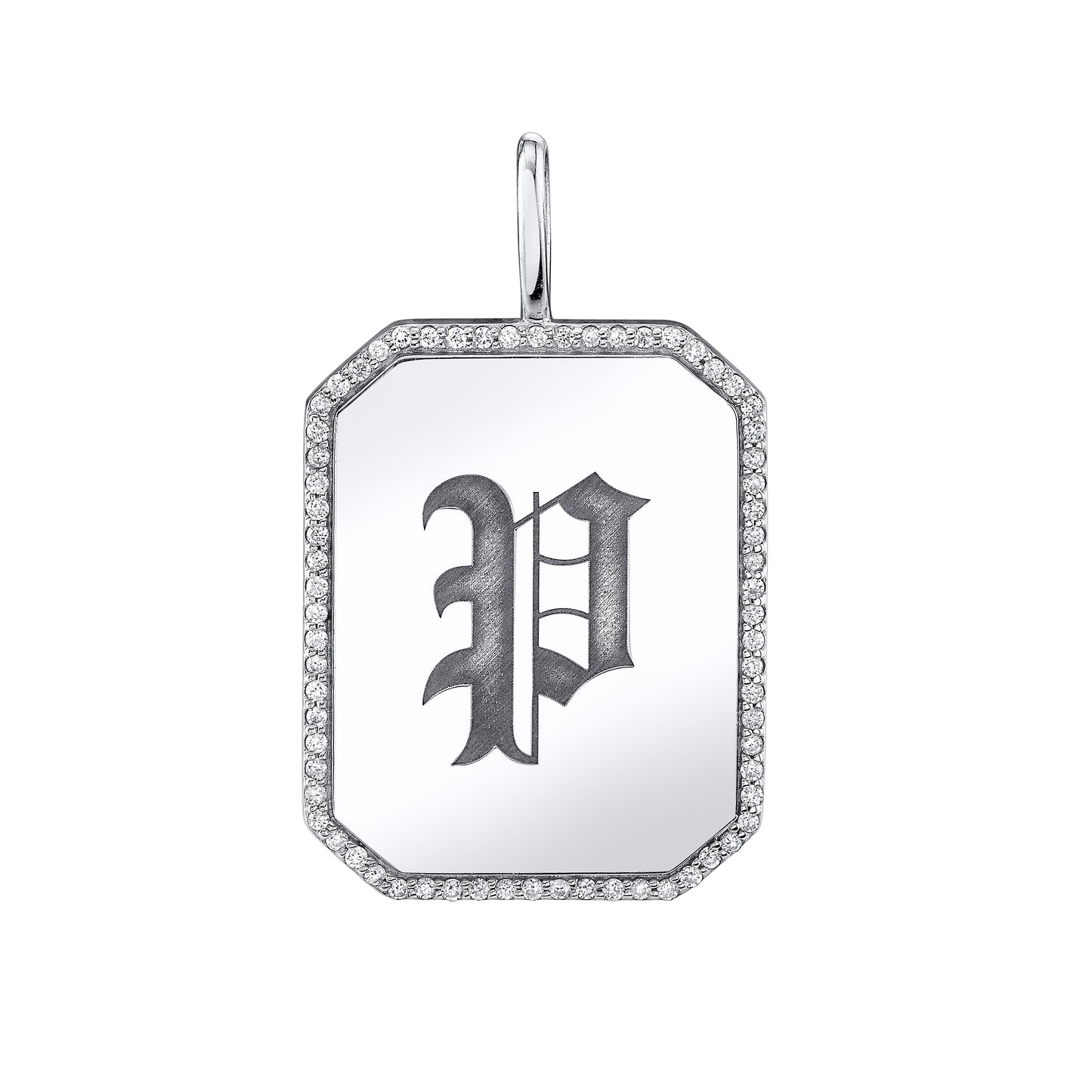 14K Customizable Signet Dog Tag Pendant