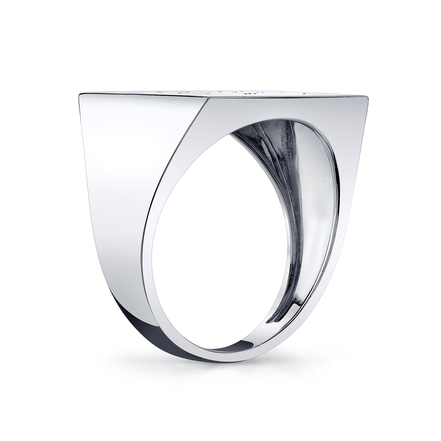 TVON 14K Three Letter Signet Ring