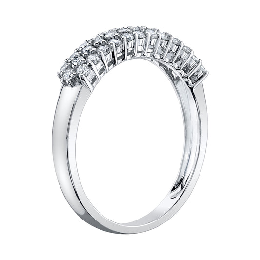 14K 0.70cttw VS White Diamond Band Ring