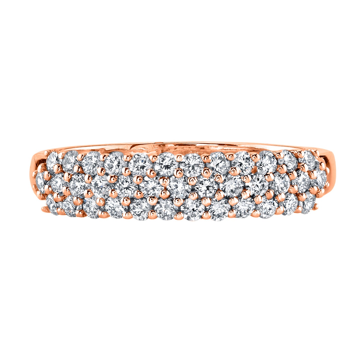 14K 0.70cttw VS White Diamond Band Ring