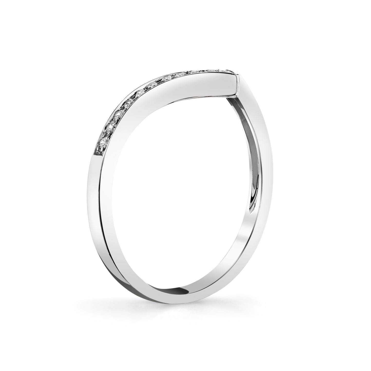 14K 0.14cttw VS White Diamond Wonder Ring