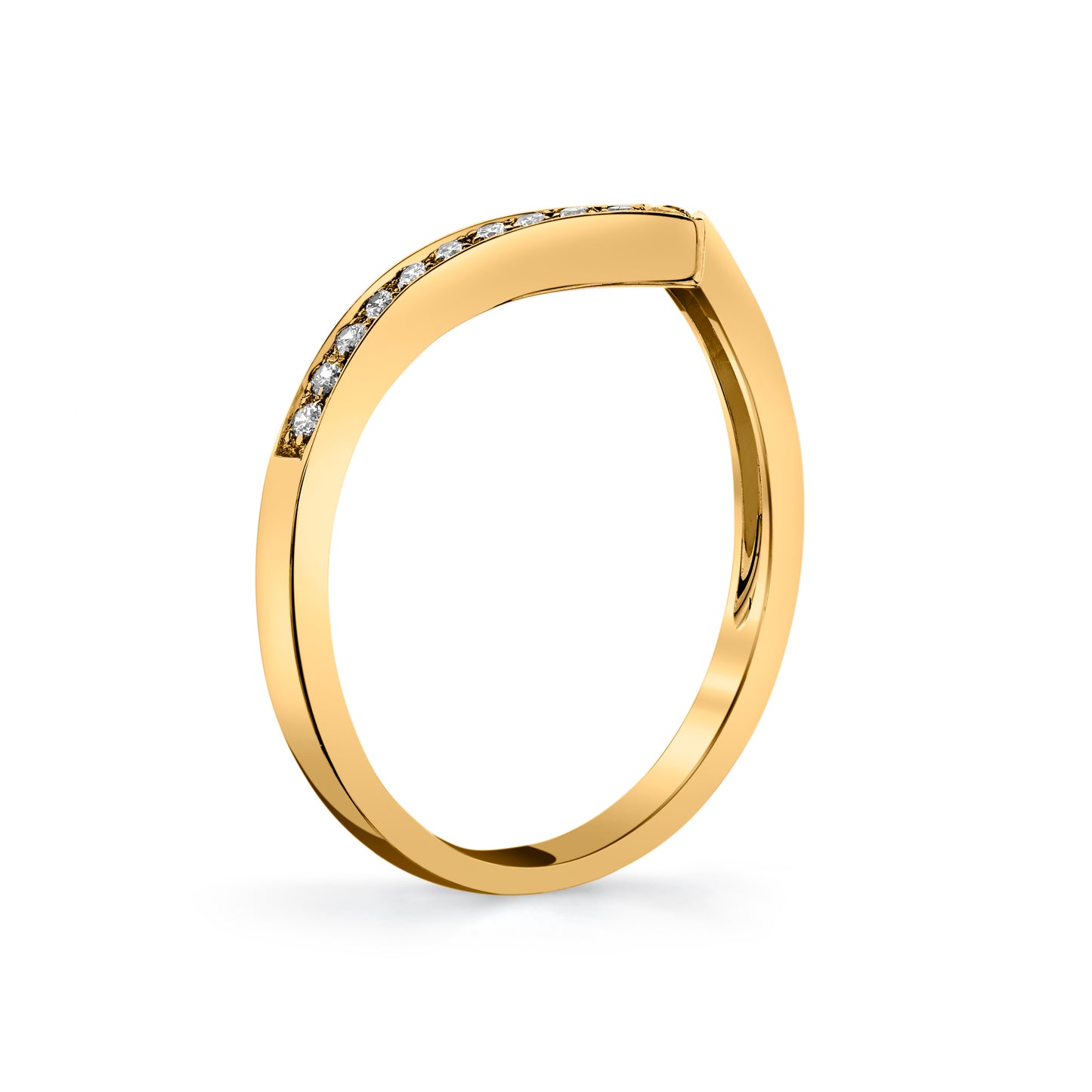 14K 0.14cttw VS White Diamond Wonder Ring