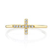 Load image into Gallery viewer, 14K 0.10cttw VS Diamond Cross Ring