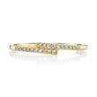 Load image into Gallery viewer, Petite Stackable VS White Diamond Bypass Ring