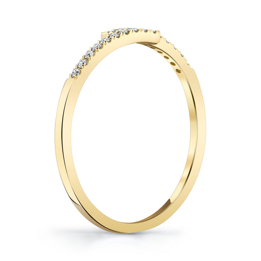 Petite Stackable VS White Diamond Bypass Ring