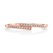 Load image into Gallery viewer, Petite Stackable VS White Diamond Bypass Ring