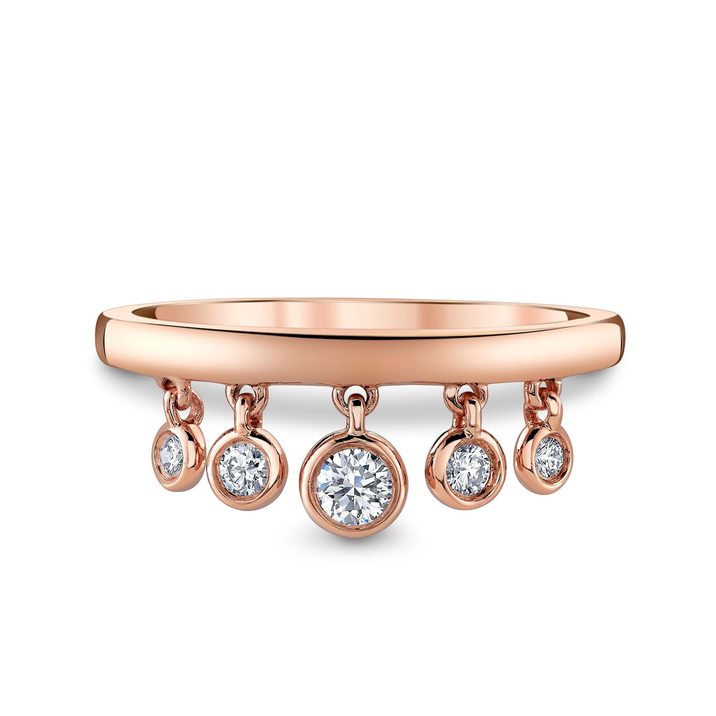 14K 0.24cttw VS White Diamond Charm Ring