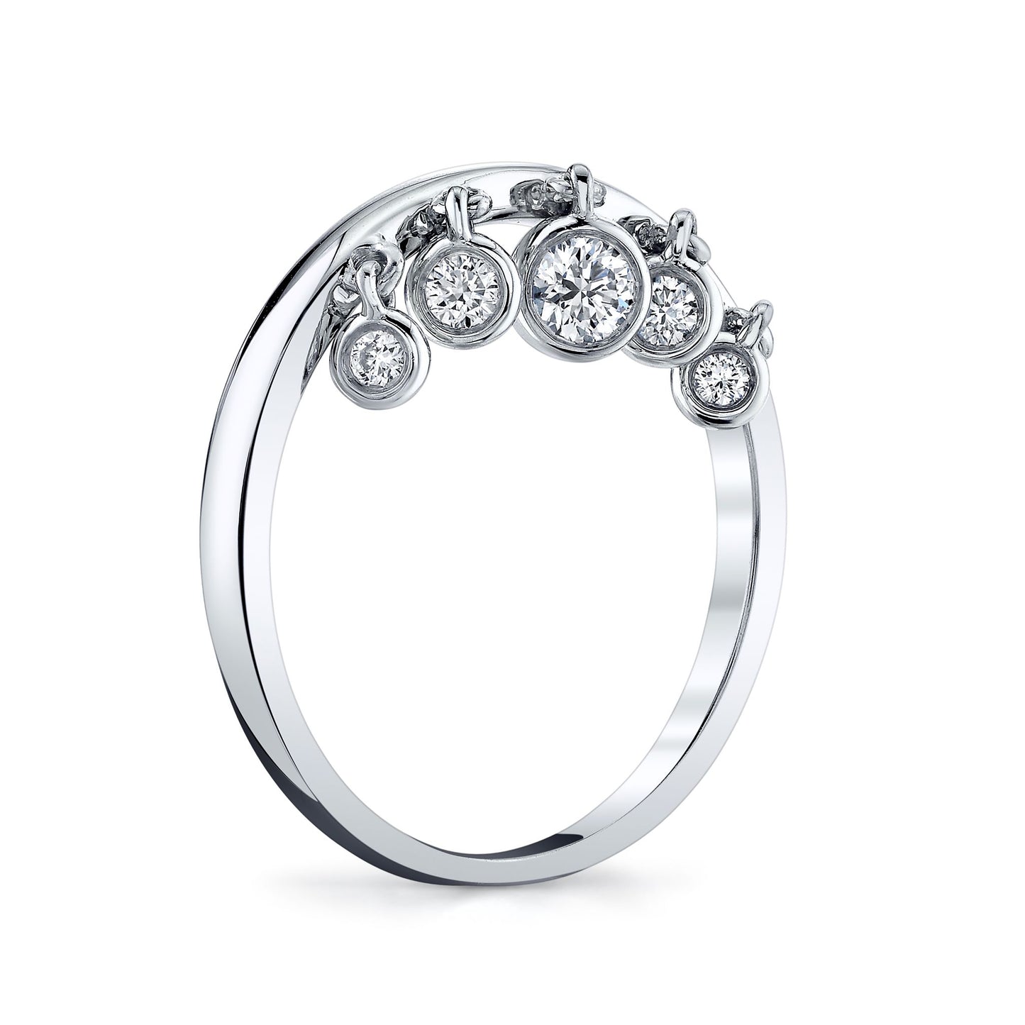 14K 0.24cttw VS White Diamond Charm Ring