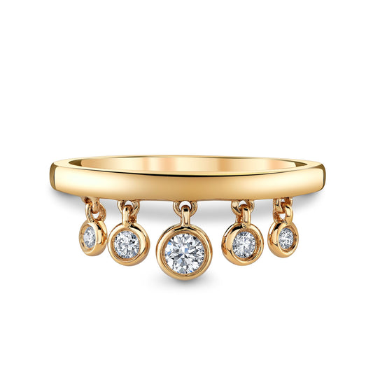14K 0.24cttw VS White Diamond Charm Ring