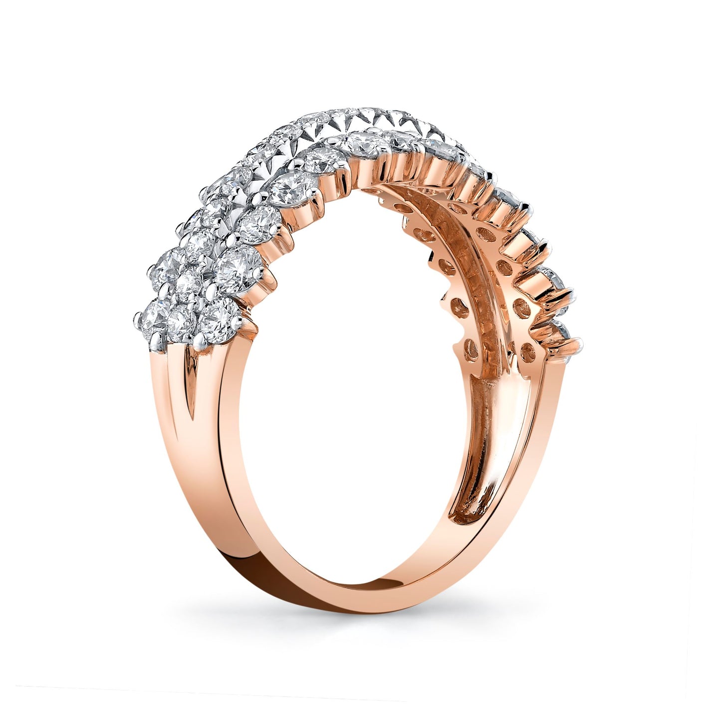 14K 1.47cttw VS White Diamond Band Ring