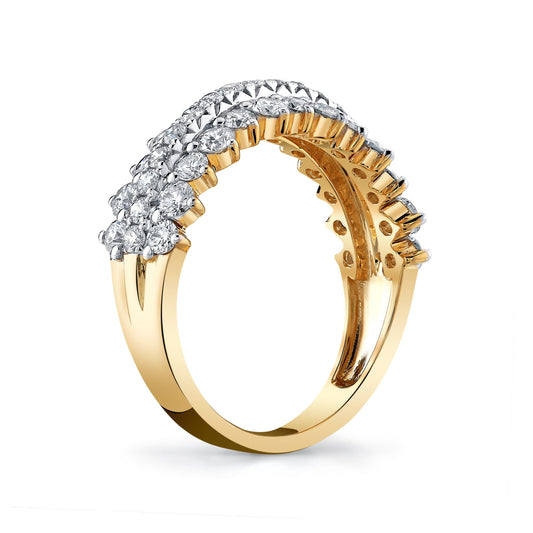 14K 1.47cttw VS White Diamond Band Ring