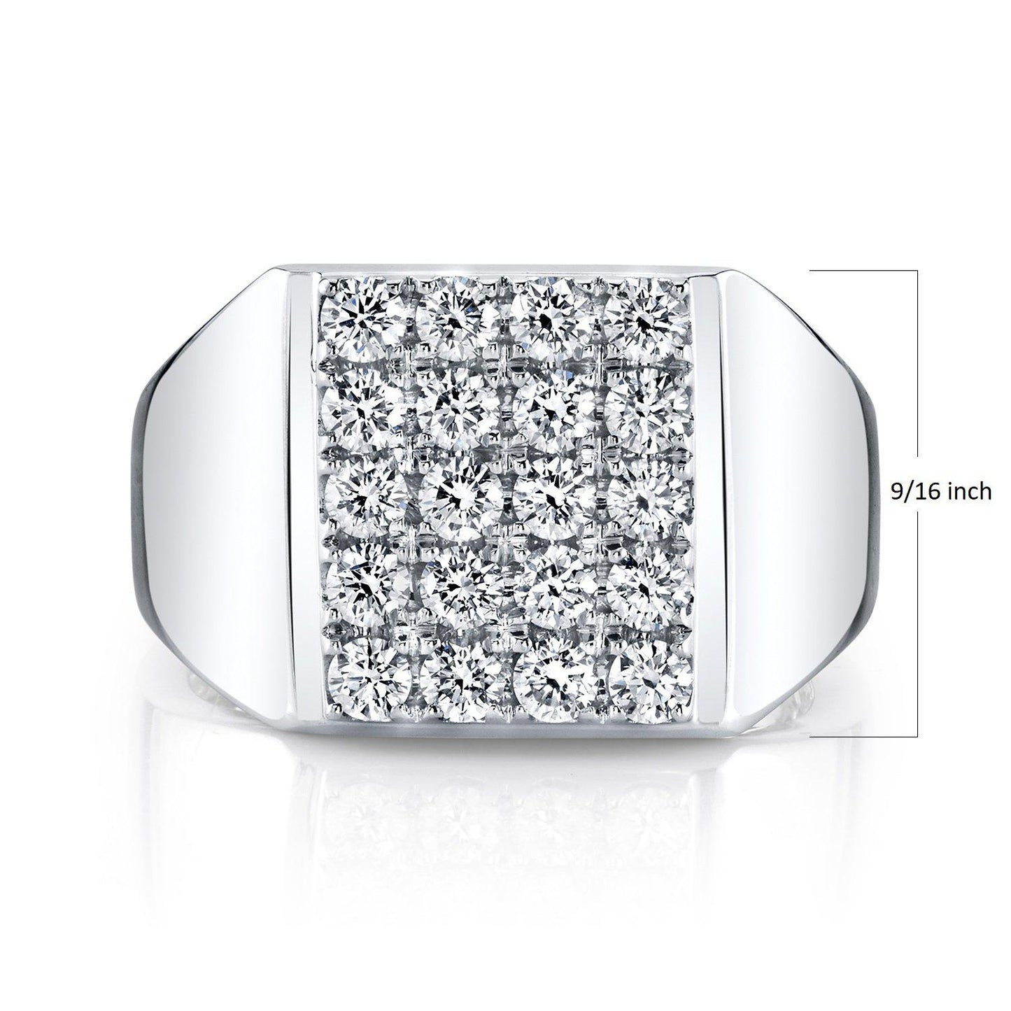 TVON 14K 1.43cttw VS Diamond Men's Ring