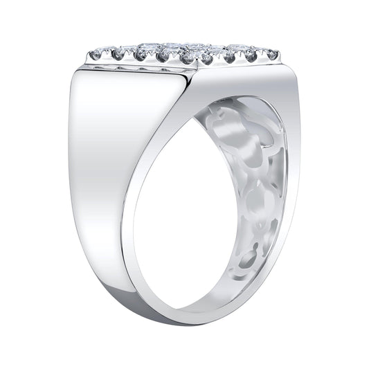 TVON 14K 1.43cttw VS Diamond Men's Ring