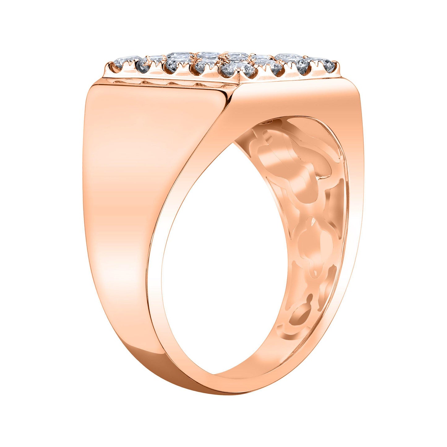TVON 14K 1.43cttw VS Diamond Men's Ring
