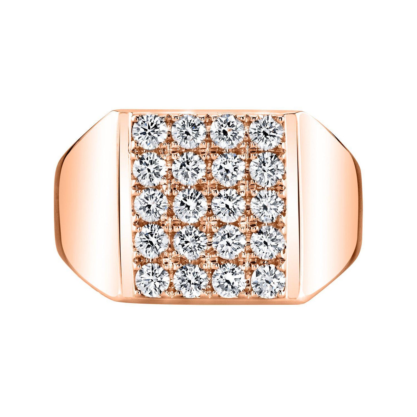 TVON 14K 1.43cttw VS Diamond Men's Ring